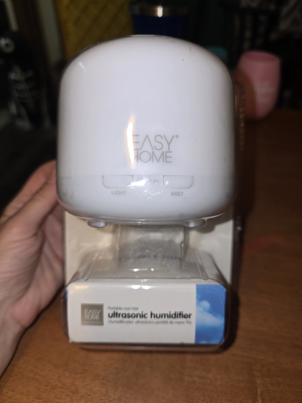 Easy Home White Ultrasonic Humidifier - Portable Cool Mist